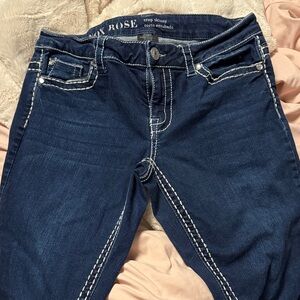 Knox Rose Dark Blue Skinny Jeans